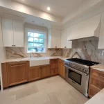 kitchen remodel in process window over sink