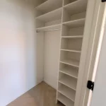 white closet shelving