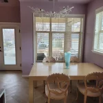 purple dining room table