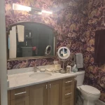 floral bathroom