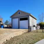 Construction of a outdoor building after