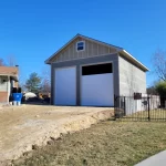 Construction of a outdoor building garage