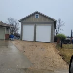 Construction of a two door garage